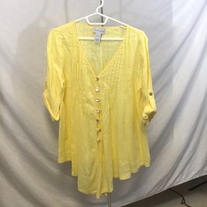 Soft Surroundings XS Women’s.Linen blouse Top